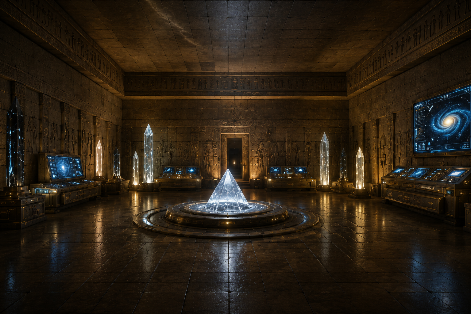 Ancient technological communications chamber concept