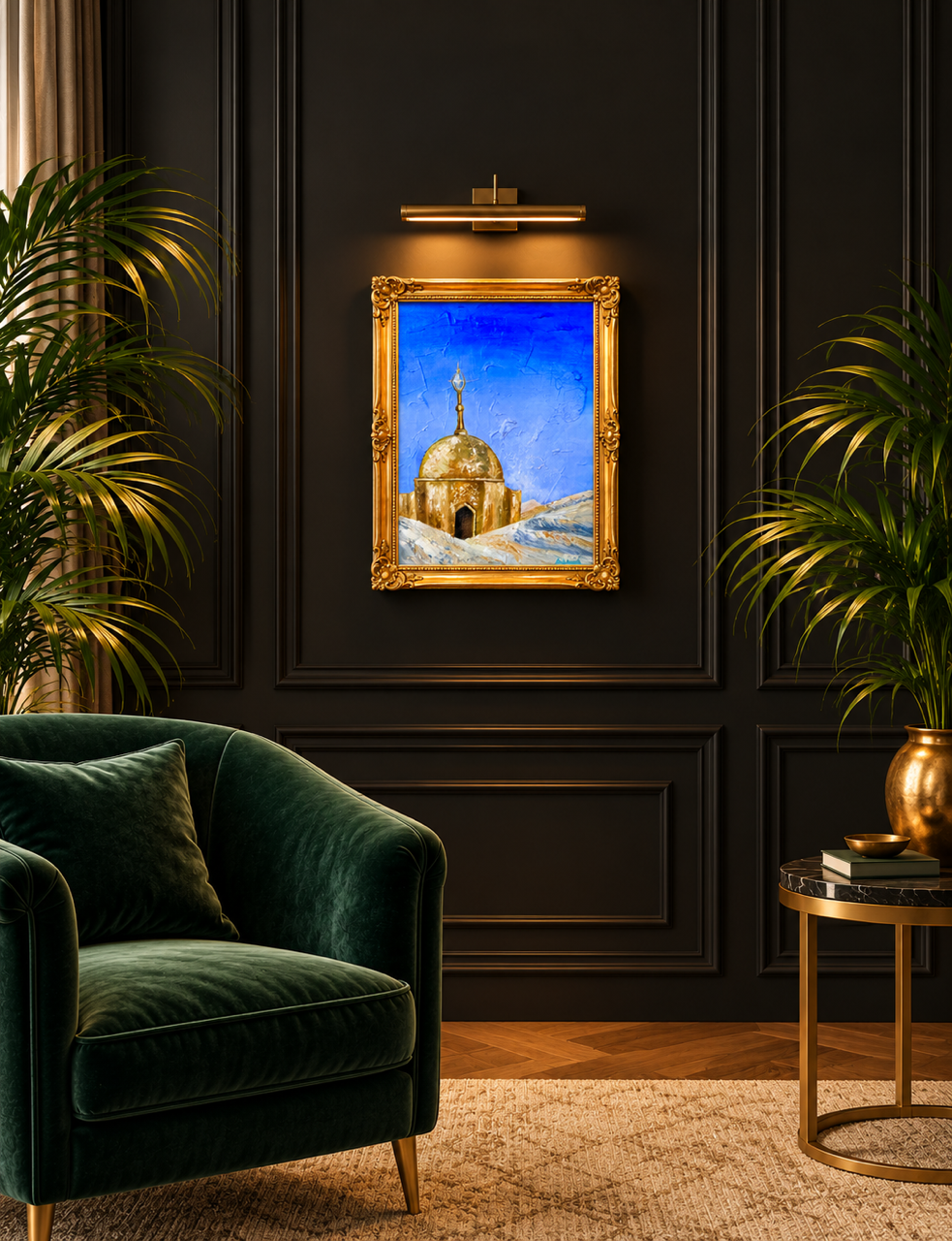 Temple of Phobos oil painting in a luxurious interior